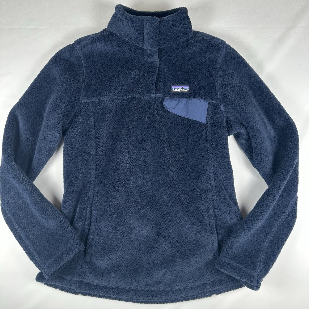 Patagonia Medium Retool Snap-T Pullover Fleece Style 25443 Navy Blue Women's